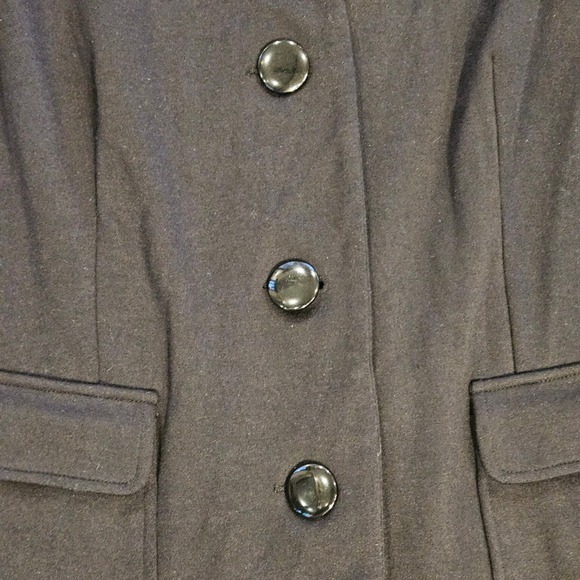 Cato Woman Black Knit Blazer Jacket Shawl Collar 3/4 Sleeve Plus Size 14/16W - Picture 3 of 9